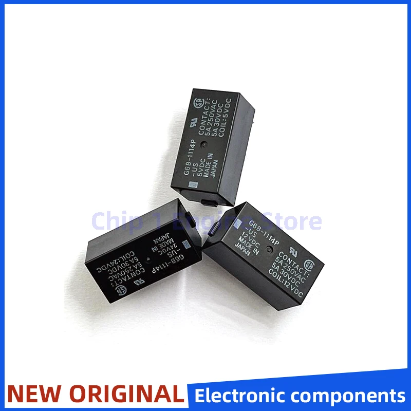 5PCS new&original power relay G6B-1114P 1174P 2114P 2214P-US 5VDC 12V 24V G6B-1174P-FD-US-24VDC G6B-1114P-FD-US-24V-P6B