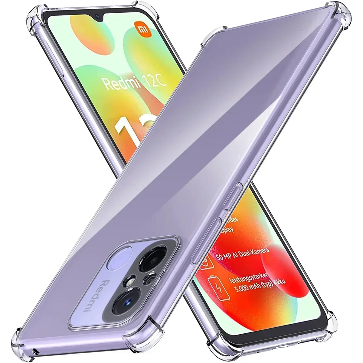 

Shockproof Transparent Silicone Case for Xiaomi Redmi 12C Funda Note 12 Pro Plus Turbo Cover Crystal Redmi Note 12S Back Coque