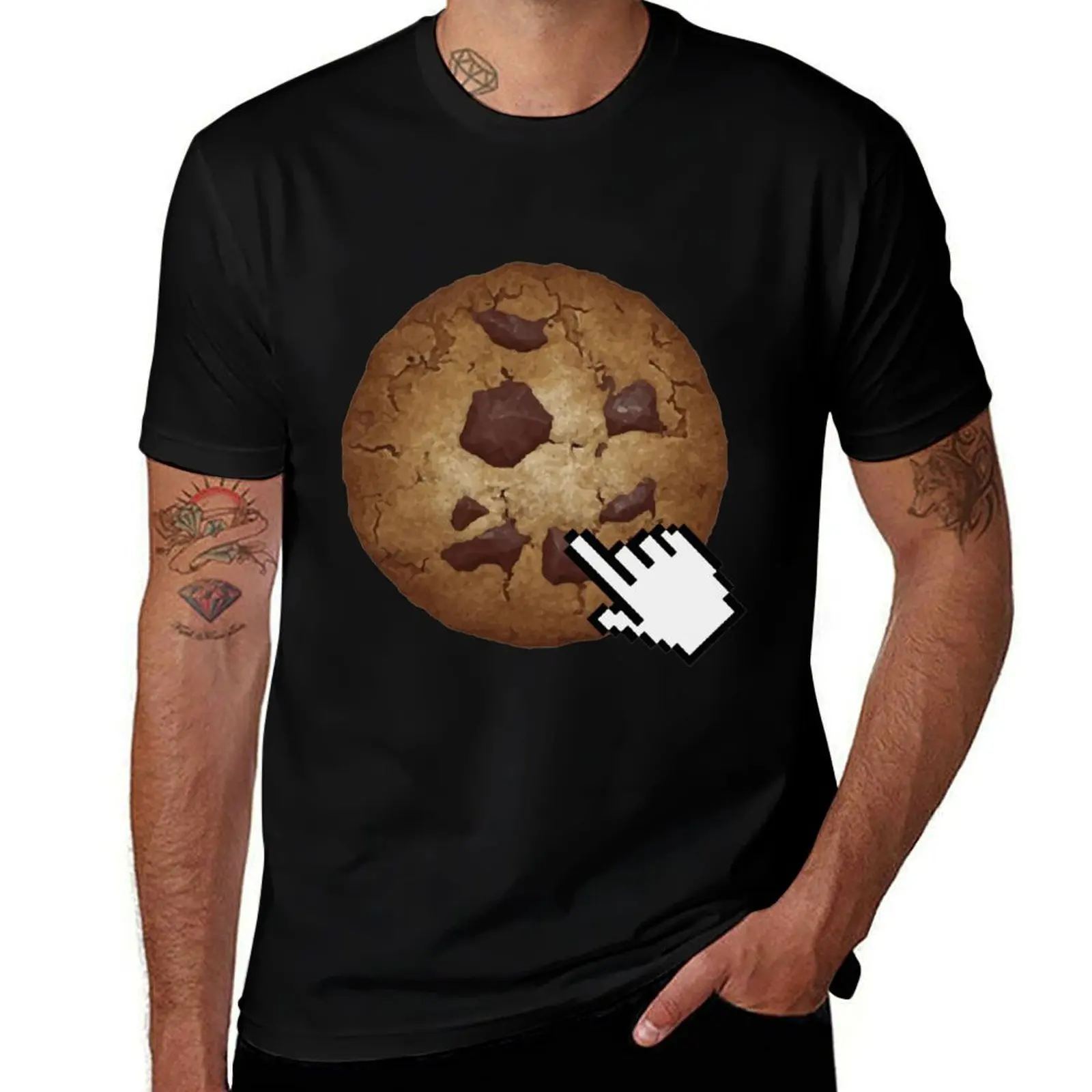 Cookie Clicker shirts T-Shirt Sweat Absorbing Sports Tee Shirt T-Shirt