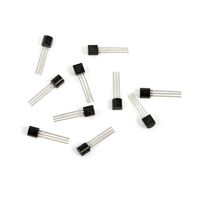 10 PCS LM35DZ TO-92 LM35 Precision Centigrade Temperature Sensors