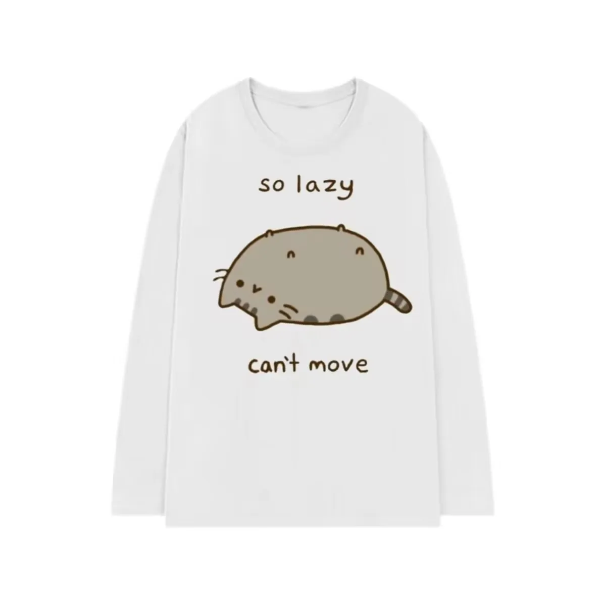 Свободная футболка с японским рисунком в горошек, повседневные эстетические топы Kawaii с героями мультфильмов Y2k, женские осенние милые футболки в стиле Харадзюку в стиле гранж