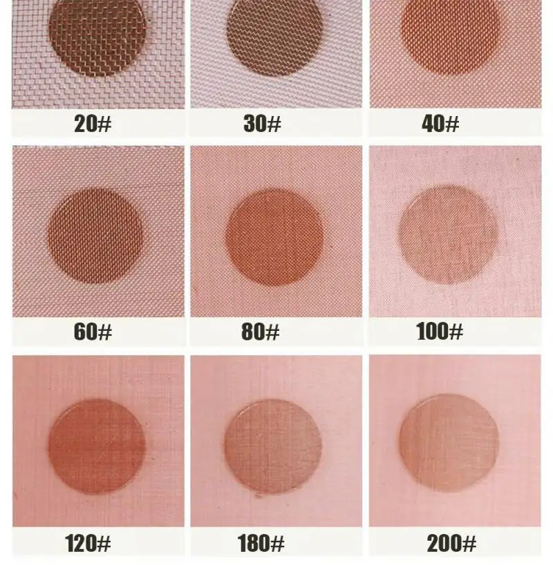 1pcs Copper Mesh 10-200 Mesh Shielding Fabric Filter Copper Screen Dry Sift Screens Signal Screen Net metal screen copper - Image 2