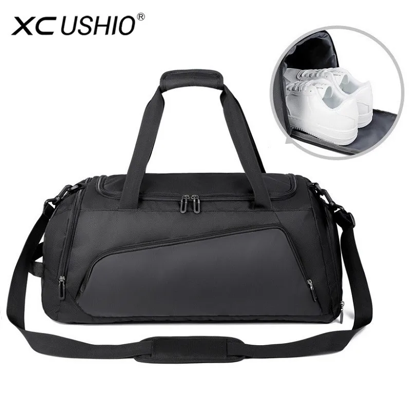 New Gym Bag Multi-Functional Waterproof Sport Bags Men Women Training Fitness Yoga Travel Handbag With Shoe Pouch Luggage Bag