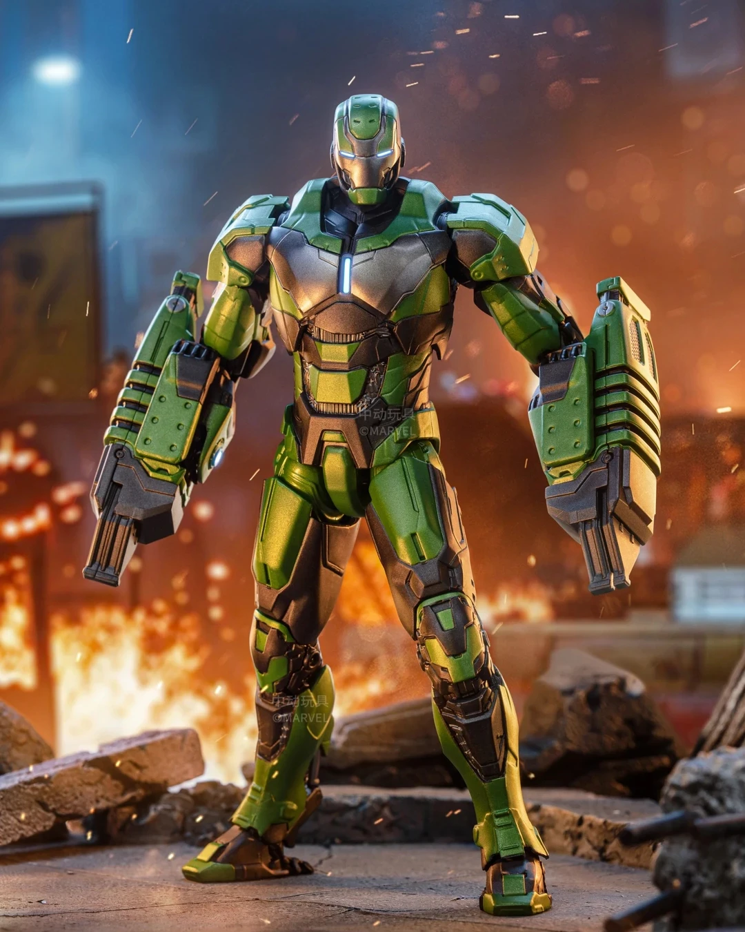 Official Authentic Zhongdong Toy Iron Man Handheld Mk Full Series 7-Inch Handheld Model Desktop Ornament Holiday Surprise Gift