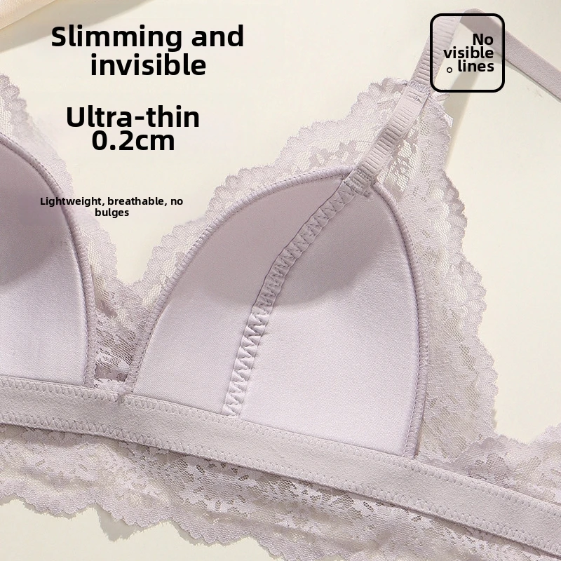Maternity Nursing Bra Lace Triangle Cup Wireless Breathable Beauty Back Comfortable Full Cup Pregnancy Underwear for Women