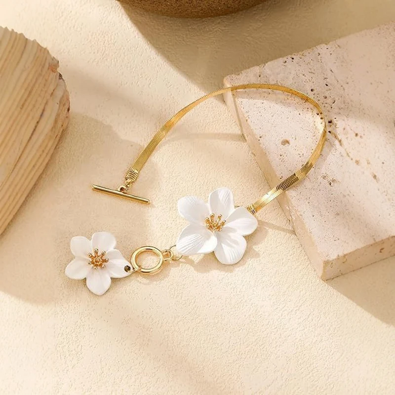 Summer Bohemian White Yellow Flower Charm Foot Chain Women Beach Vacation Anklet Trendy Daily Wearing Jewelry image 5