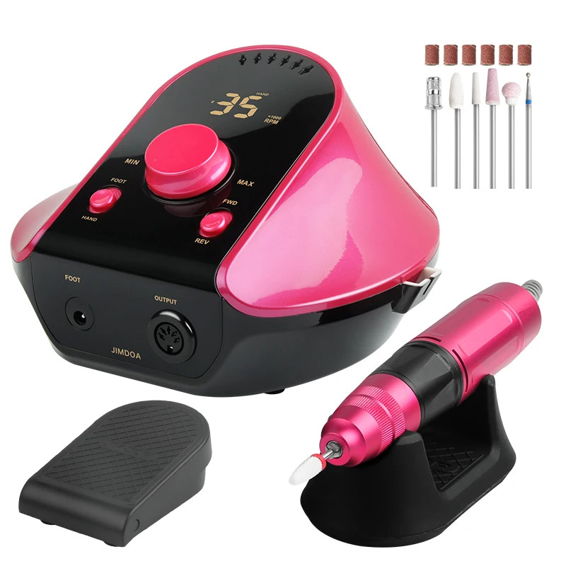 

2020 New Arrival Portable Nail Drill Strong Power Electric Nail Art Machine Manicure Pedicure Machine JMD306 For Nail Salon