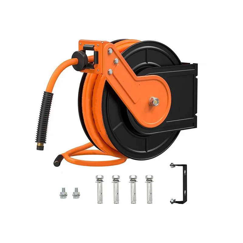 2025Professional Heavy Duty Hose Reel Retractable Pressure Washer Hose Reel Auto Rewind Hose Reel