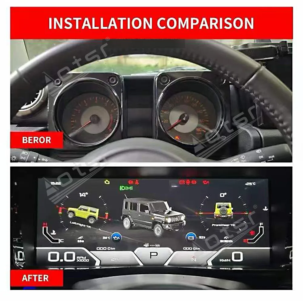TPMS Linux Auto Gauge For Suzuki Jimny 2019~2025 Digital Performance Display Dashboard LCD Speed Table Car Virtual Information