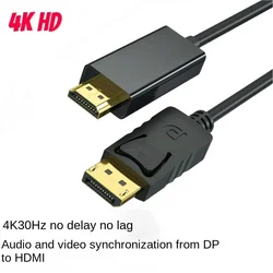 DisplayPort DP to HDMI Cable 4K 1080P Gold Plated Adapter For PC Laptop Computer Monitor Projector HDMI Converter Cable