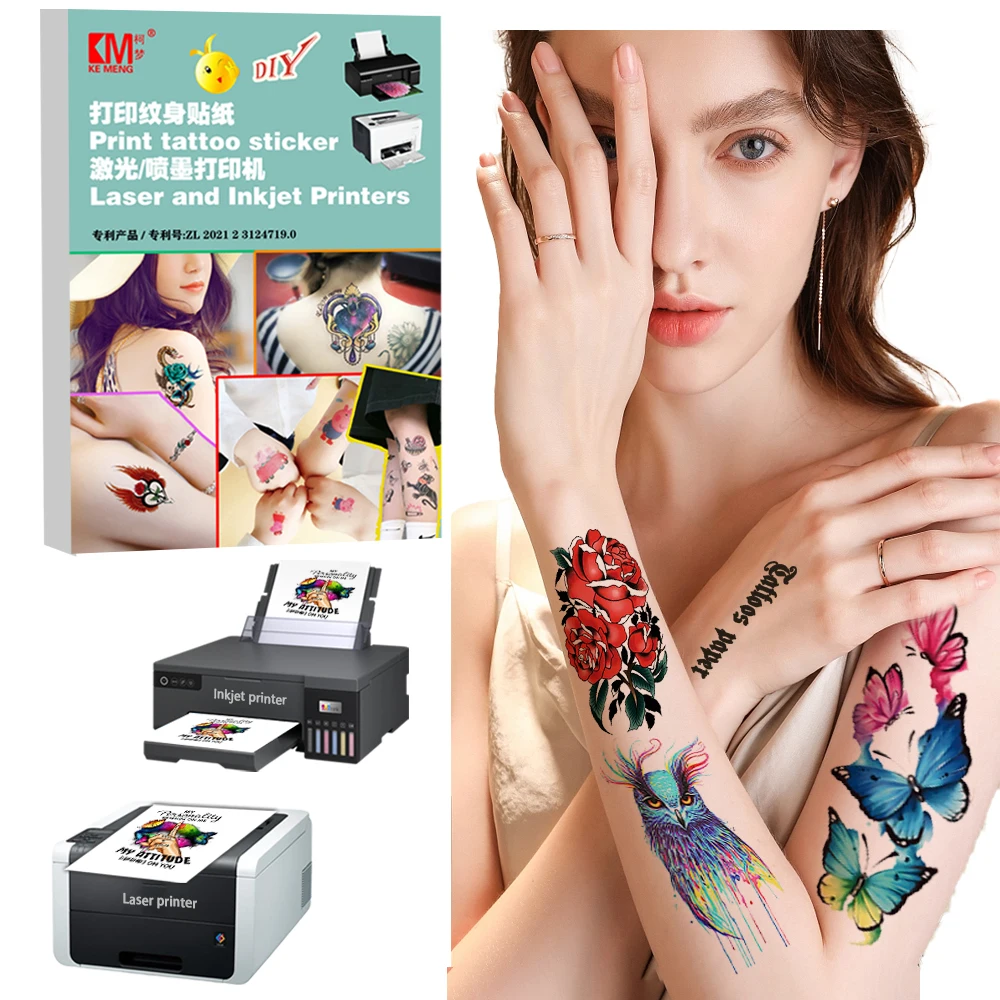 Create Your Own Design Inkjet Laser Printer For World Cup Soccer Sport Flags Temporary Tattoo Paper