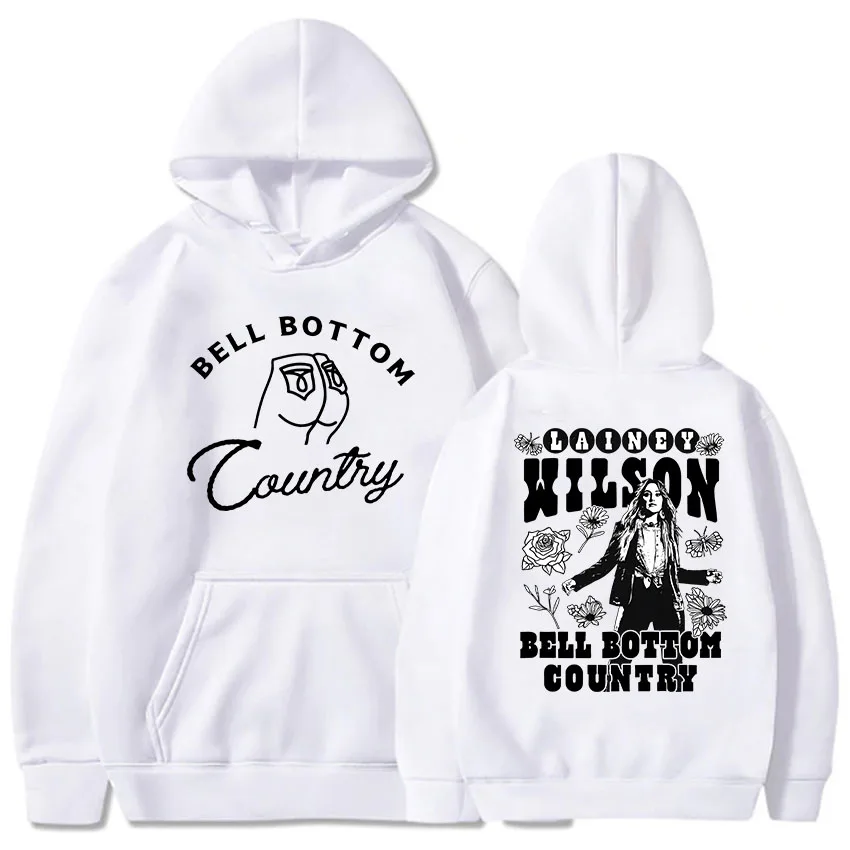 Men Hoodies for Winter Bell Bottom Country Lainey Wilson Sweatshirts Singer Graphic Hooded Pullovers Streetwear Unisex Hoodie