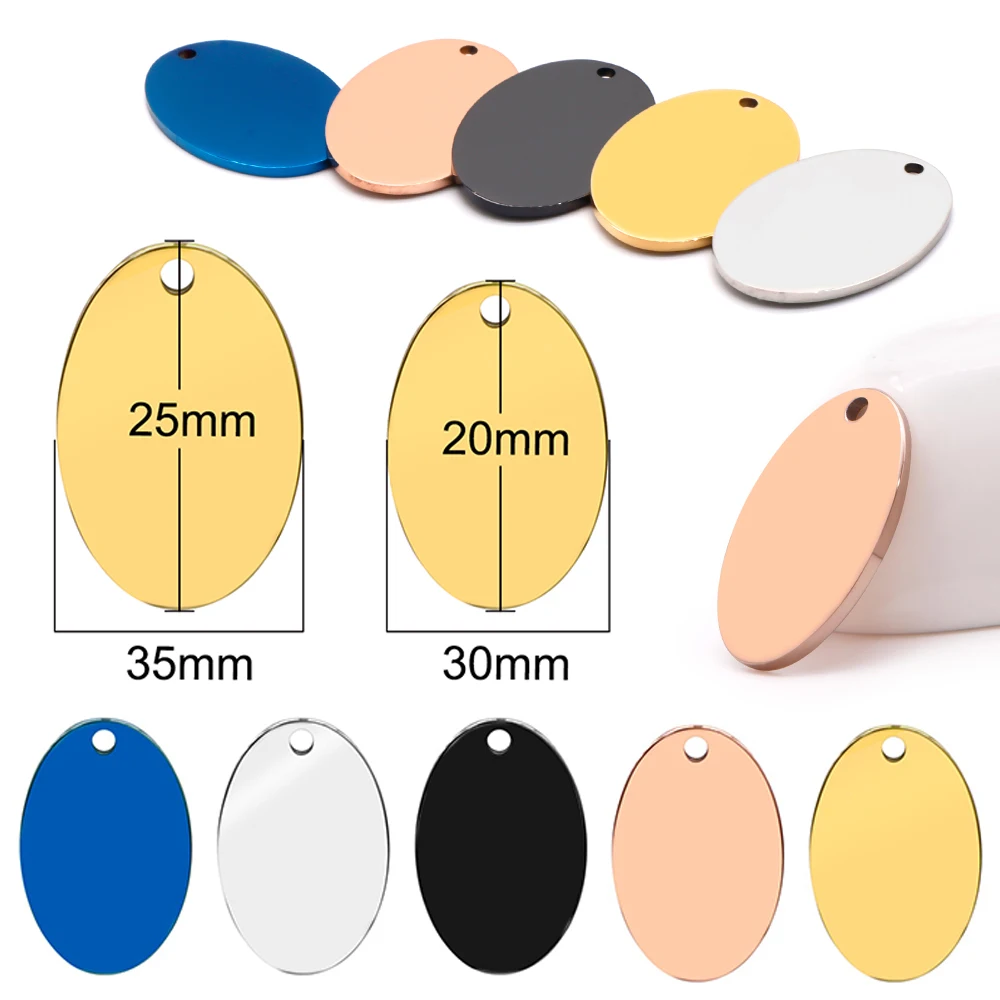 

100PCS Pet Collar Pendant Stainless Steel Dog Identity Tag Cat Jewelry Souvenir Blank Identity Laser Engraving Personality Phone