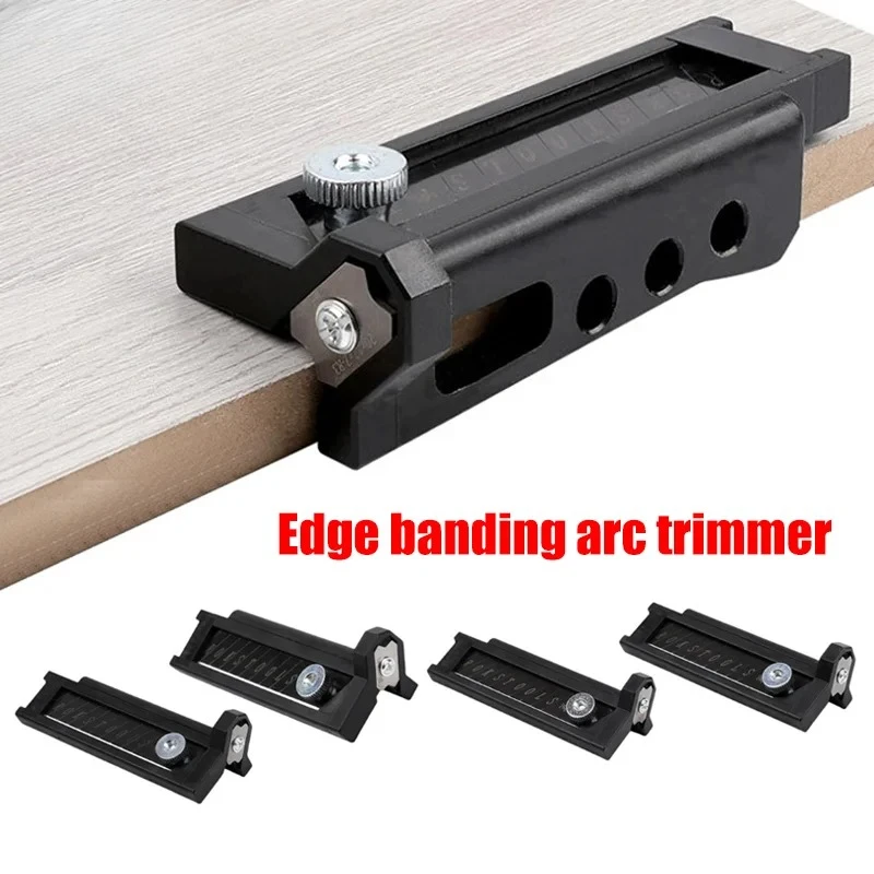 Manual Planer Wood Chamfering Fillet Scraper Board Deburring Tool Woodworking Blade Edge Corner Planer Edge Banding Arc Trimming