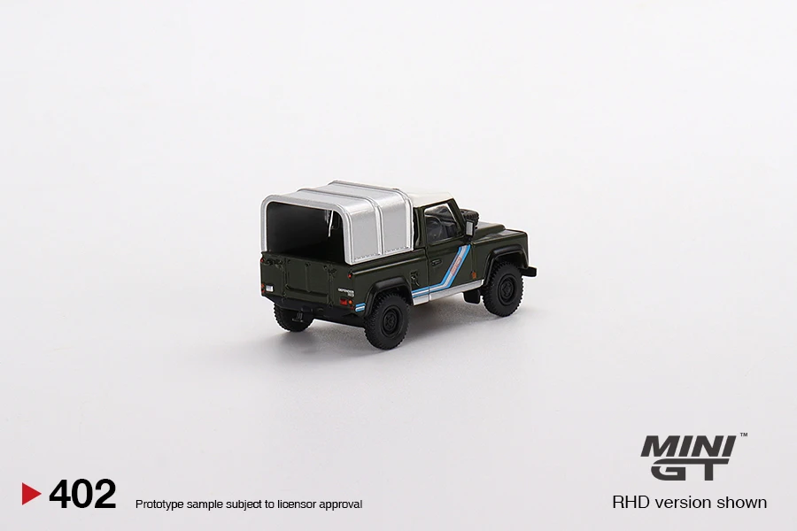 MINIGT 1/64 Land Rover Defender 90 Pickup Bronze Green MGT00402-CH Diecast Alloy Model Car Friends Gifts Collect Ornaments