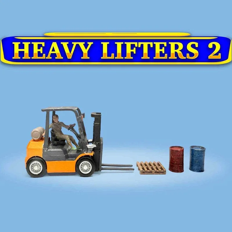 Diecast AD 1:64 Scale Figure Set - Heavy Lifters 2 AD-2434  Alloy Car Model