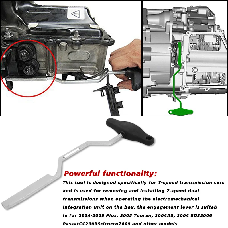 Herramienta de desmontaje para la unidad mecánica de la transmisión DSG de Volkswagen Audi, cuerpo de válvula 0AM, herramienta de instalación de