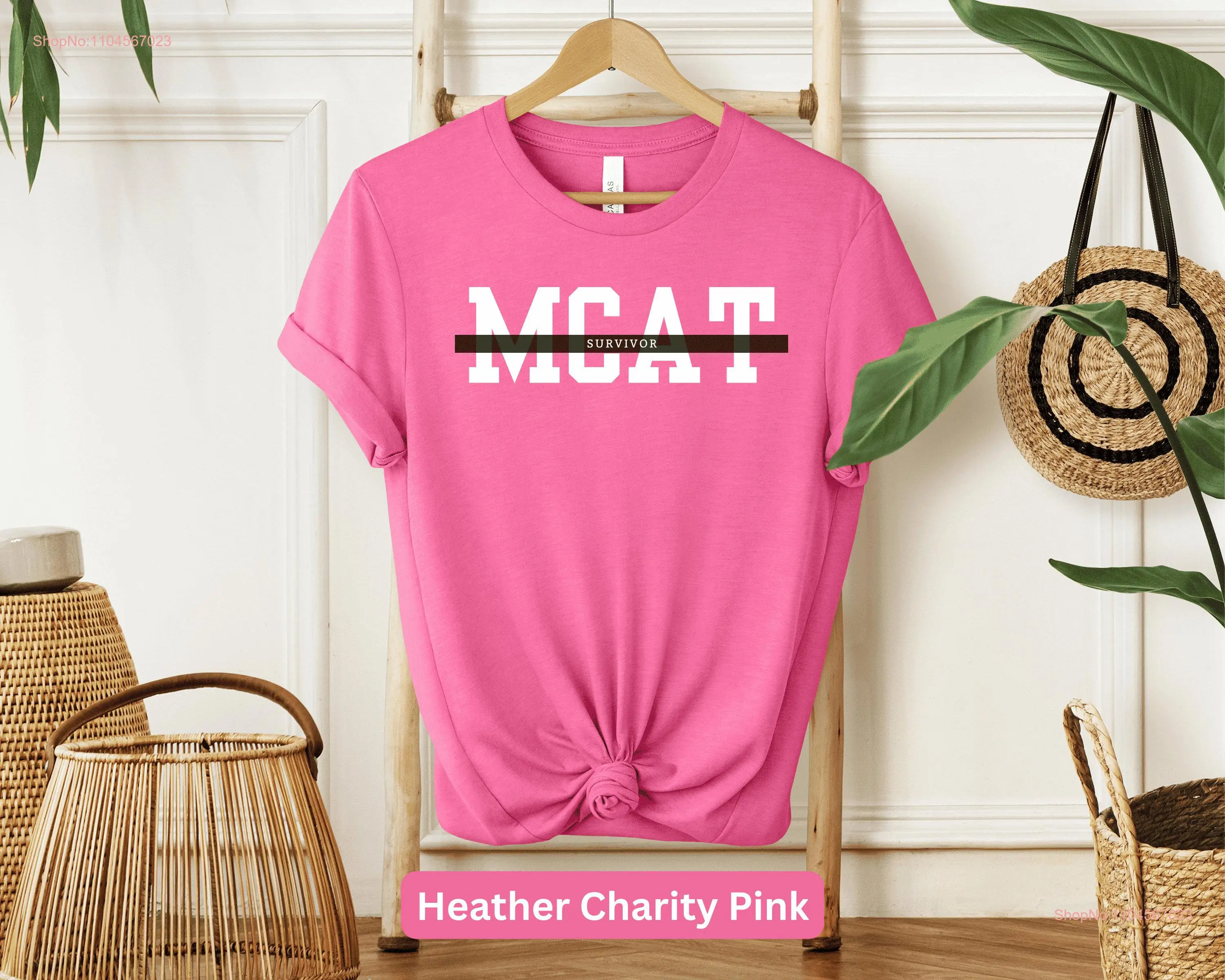 تي شيرت MCAT Survivor تي شيرت للمدرسة الطبية تحضير طبيب المستقبل يطفو على شفاطات بأكمام طويلة أو قصيرة