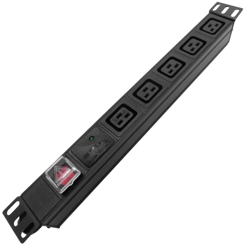 

C19 SOCKET PDU Power Strip 5 AC 16A /4000WSurge Protector Extension Socket Plug 2M Cable Power socket