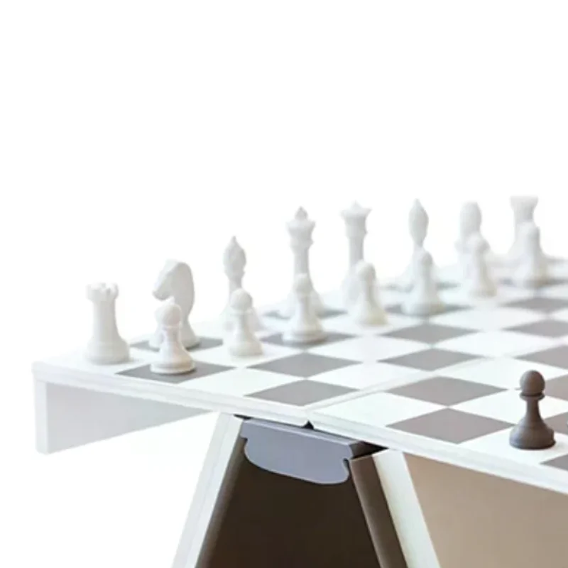 

3D Printed Chess Book, Chess Set With Storage Books Design Folding Board Game For Adults Portable Compact Game Set