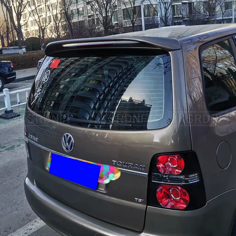 Dla spojlera Touran 2009-2014 Volkswagen Touran Spoiler wysokiej jakości materiał z tworzywa sztucznego ABS tylny spojler samochodu tylny Spoiler