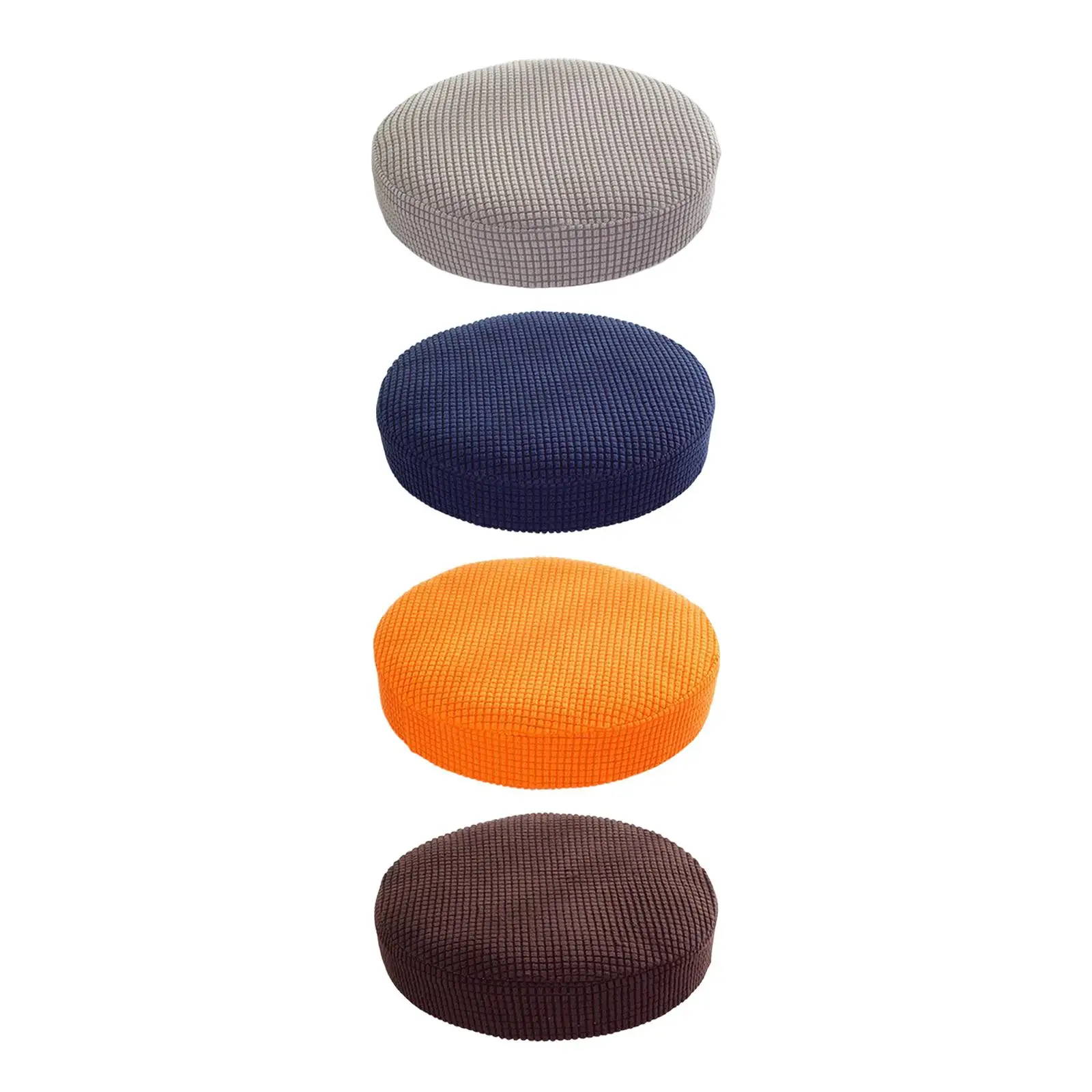 

Round Stool Covers with Elastic Stretch Washable Breathable Comfortable Bar Stool Cushion Slipcover for Home Dining Room Kitchen