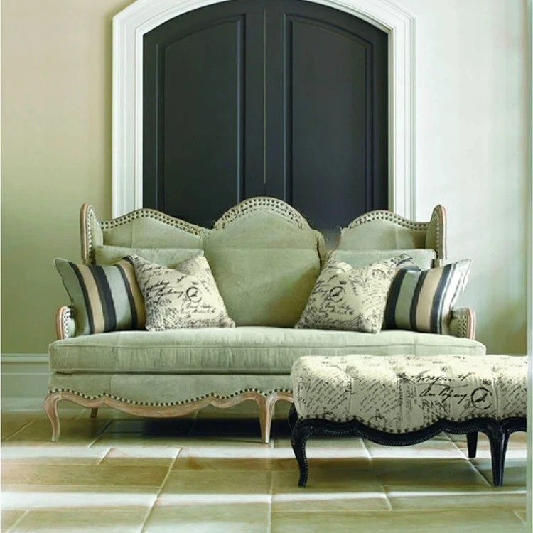 

Диван в американском стиле, ткань из цельного дерева, двойной ретро, французский пасторальный стиль, скандинавский свет, роскошь