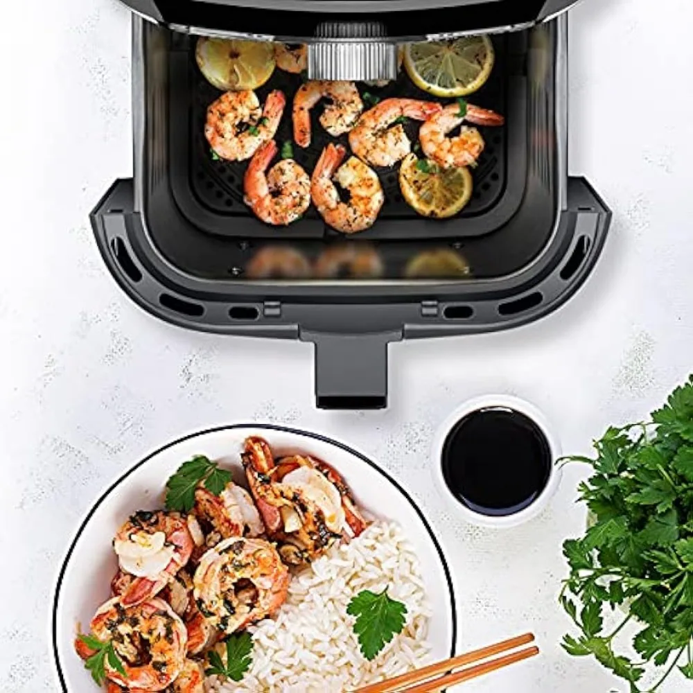 CHEFMAN-freidora de aire para cocina saludable, 4,5 Qt, fácil de usar y con doble Control de temperatura