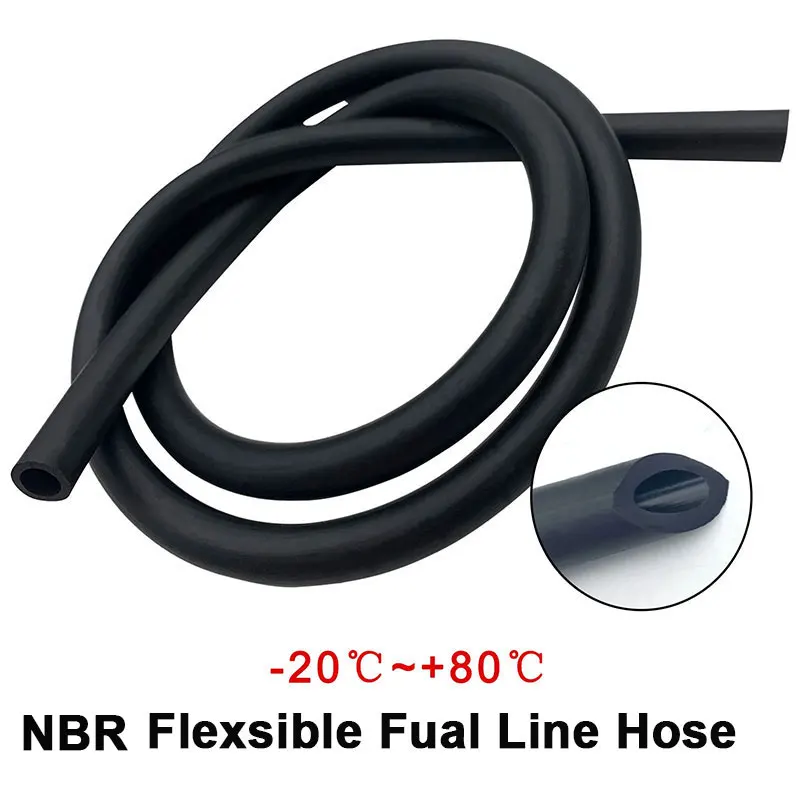 2 M Proof Pressure Oil Resistant Hose NBR rubber Fuel Line Hose Tube Diesel Gasoline Resistant Tube OD4 5 6 7 8 910 11 mm Hose