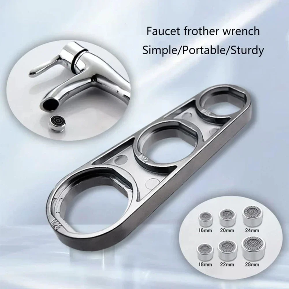 6 in 1 Faucet Wrench Tool Universal Water Outlet Aerator Nozzle Filter Removal Repair Disassembly Spanner Hand Tools