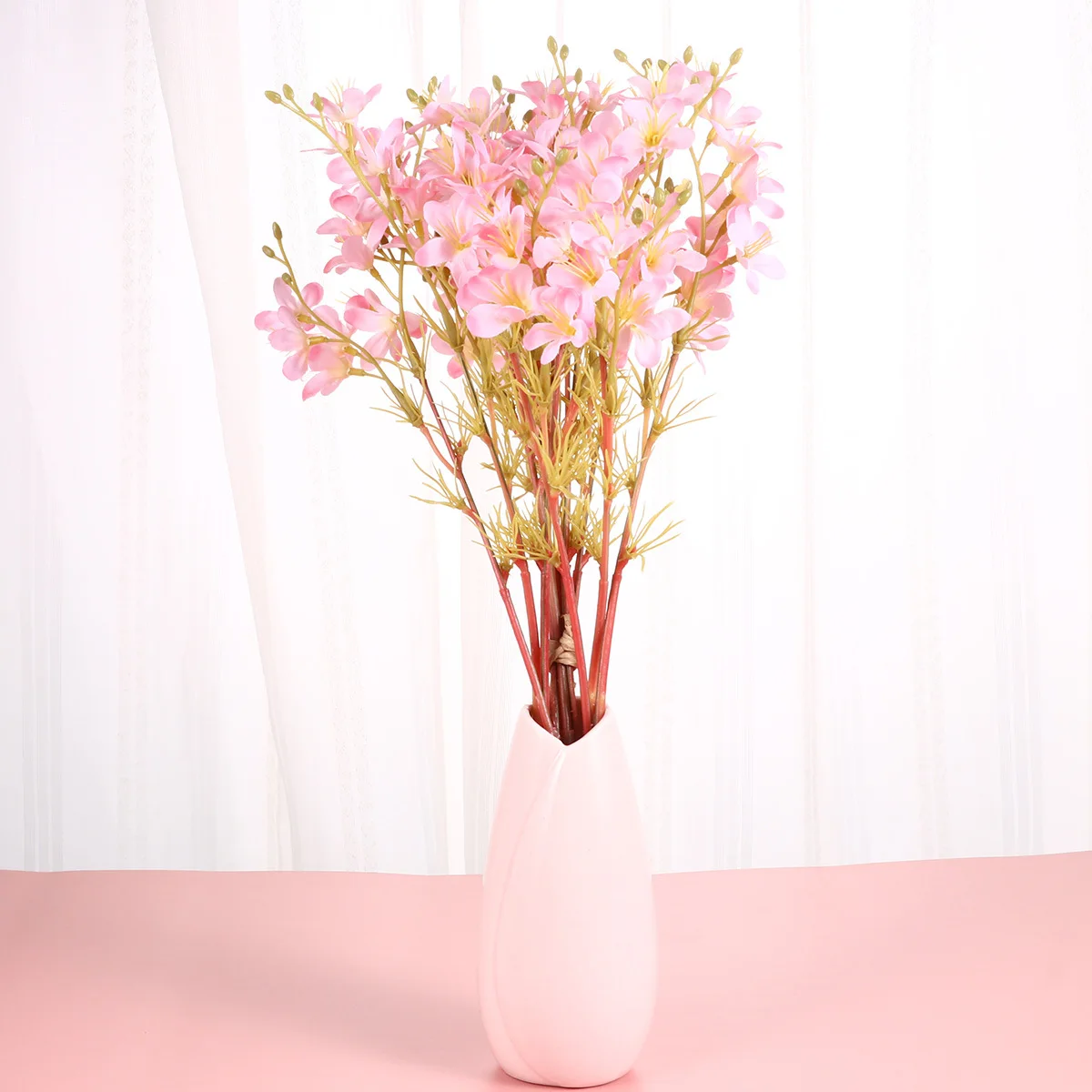 

12Pcs Simulation Orchid Lifelike Artificial Flowers Silk Cloth Fake Flower Wedding Party Home Decoration Scenery Layout