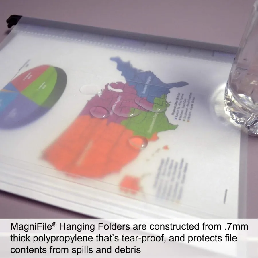 Ultimate Office MagniFile Segregatory Wiszące z Podziałką V-Bottom Rozmiar Letter z Powiększonymi Indeksami 11 Cali Podwójnie Powiększającymi Rozmiar Dokumentów