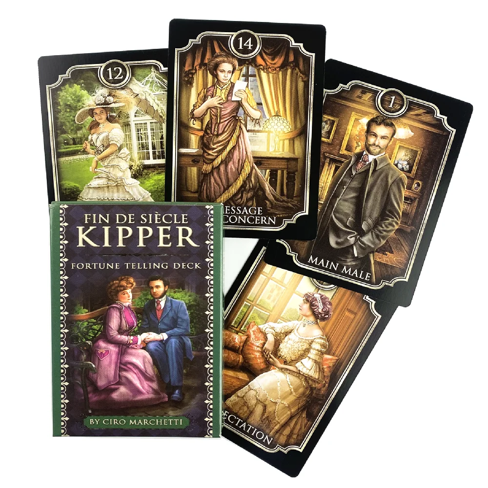 Jeu de cartes Oracle Fin de Siècle Kipper, cartes de divination classiques, cartes de tarot, jeux de société, édition fête