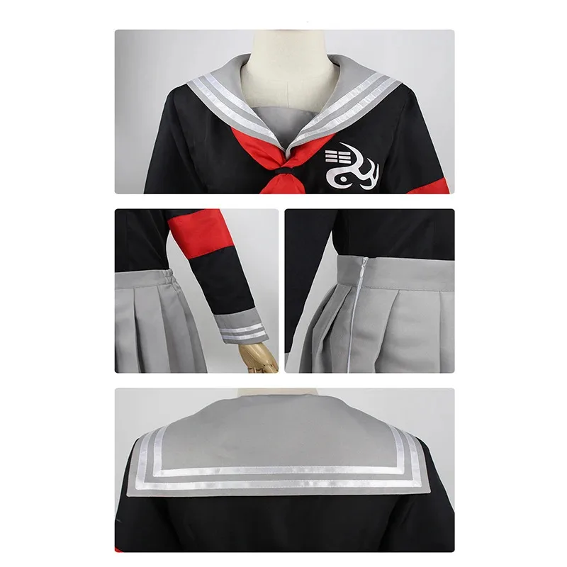 أزياء أنيمي سوبر دانغانرونا بيكو بيكوياما التأثيرية للمدرسة JK زي الفتيات ملابس البحارة مجموعة كاملة لحفلات الهالوين كرنفال؛