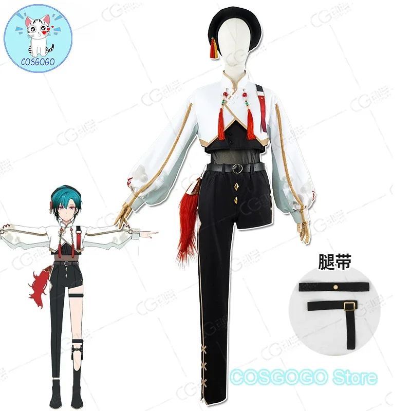 

COSGOGO NIJISANJI Vtuber Ryushen Cosplay Costume Halloween Outfits Women New Suit Uniform