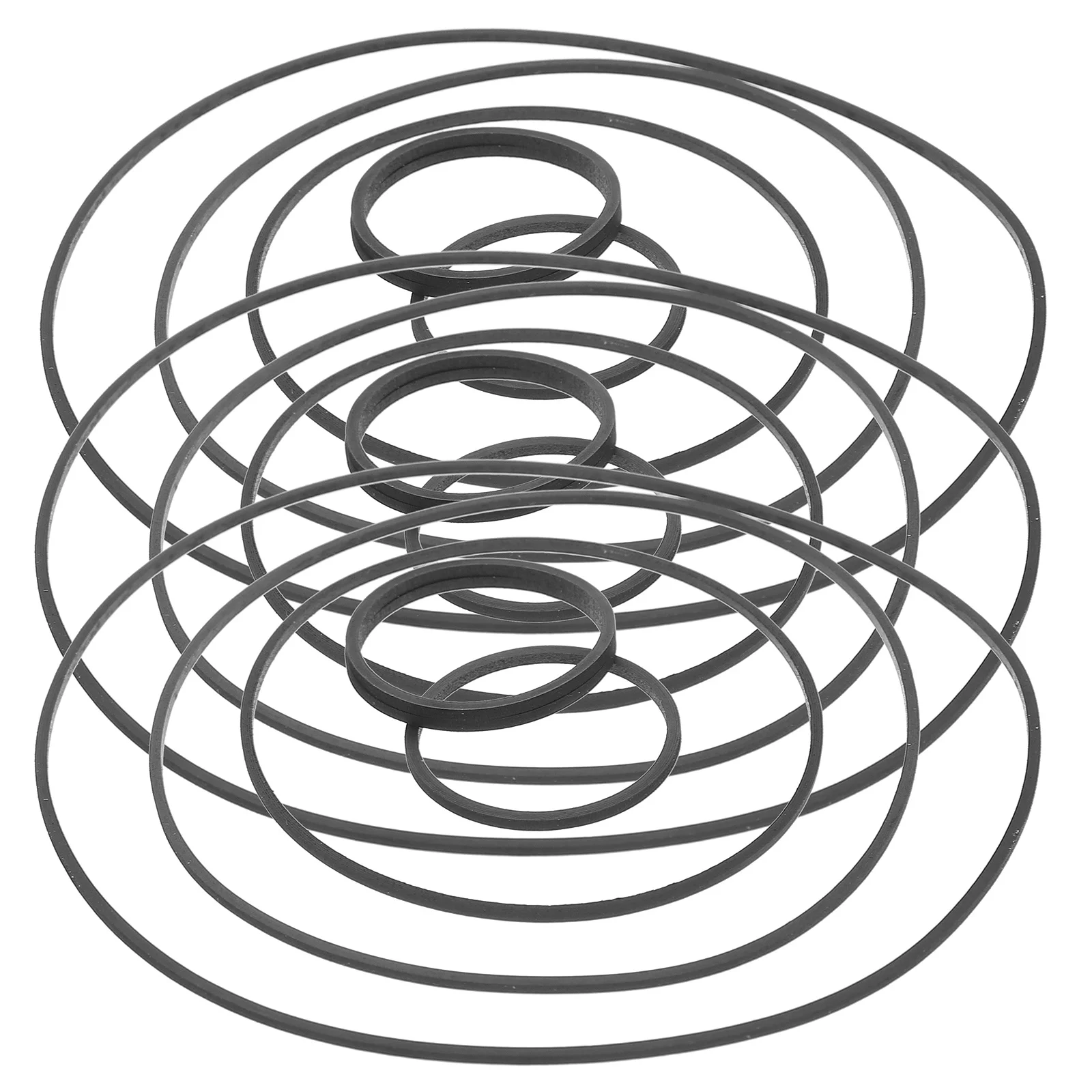 

50pcs Cassette Deck Belts 4Mm Rubber For Tape Recorder Repair Replace Record Player Drive Belts Smooth Rotation Noise Reduction