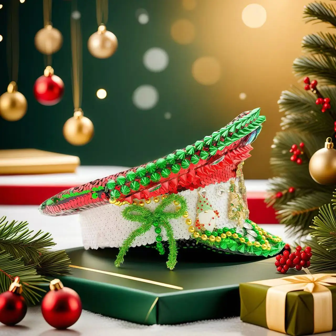 หมวกกัปตันหนังสีเหลืองเลเซอร์ HongLuan ประดับคริสตัลและหมวกทหารสำหรับผู้หญิง อุปกรณ์เสริมสำหรับงานเทศกาลดนตรีและหมวกปาร์ตี้สำหรับผู้ชาย