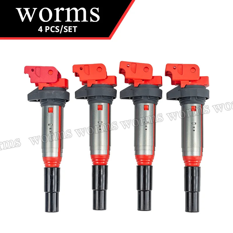 

Worms High Performance Ignition Coil 4Pcs イグニッションシステム Racing For 05-07 BMW 120i 2.0L l4 08-13 128i 06-10 130i 3.0L 12137551260