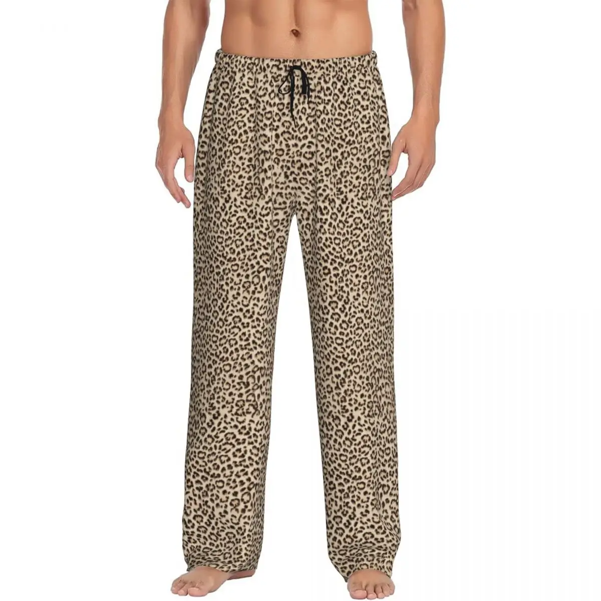 

Custom Print Men Leopard Print Colorful Pajama Pants Sleepwear Sleep Lounge Bottoms with Pockets