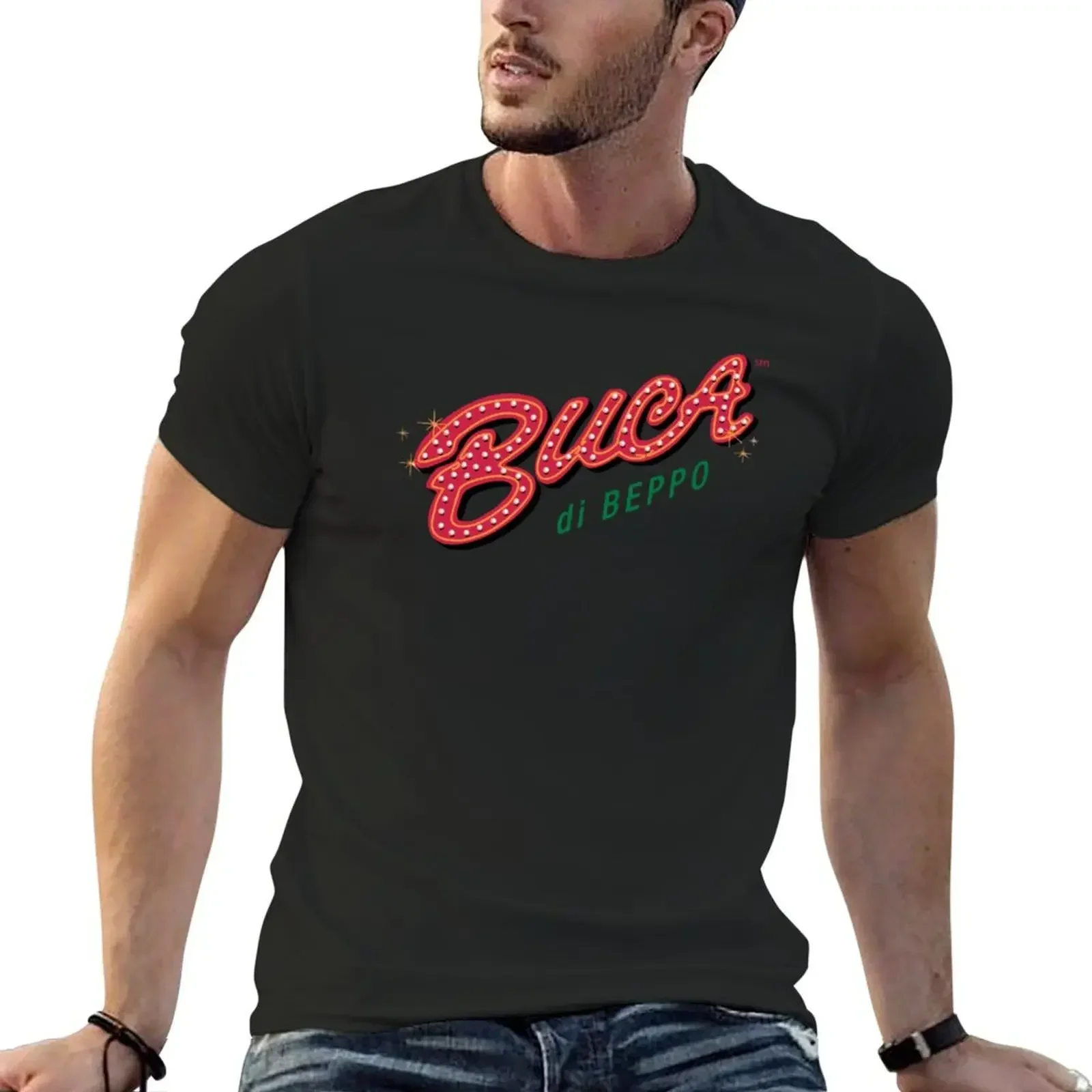 Buca di Beppo Classic T-Shirt cotton graphic tees plus size clothes vintage t shirt men