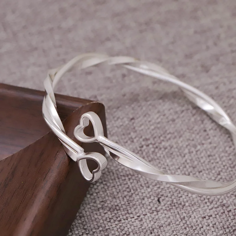 

Sam Panda стерлингового серебра 925 пробы Love Heart Moebius браслет для женщин глазурь регулируемые нерегулярные аксессуары подарок дропшиппинг