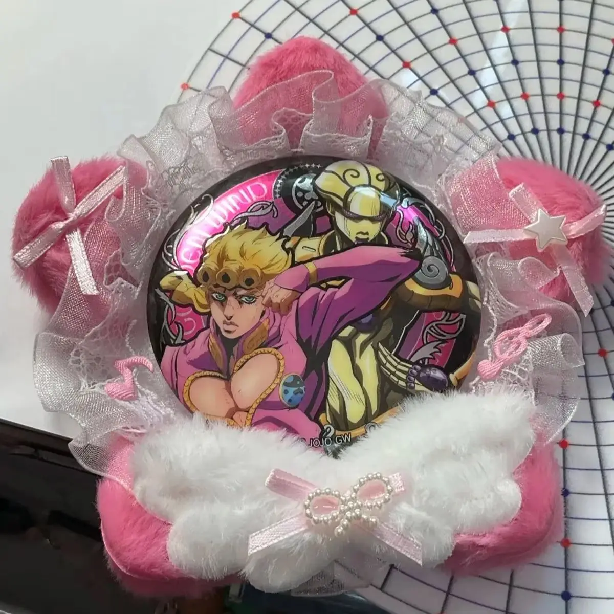 DIY Accessories for Pins Ita Bags Decorations Badge Rosette 55-75mm Shiny Starlight Badge Holder Gift for Friends
