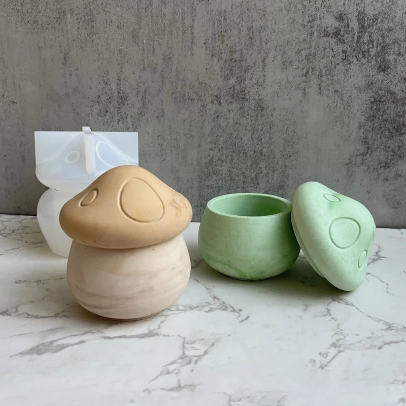 Jar Resin Mold,Jewelry Box Silicone Mold for Storage Display Home Decor