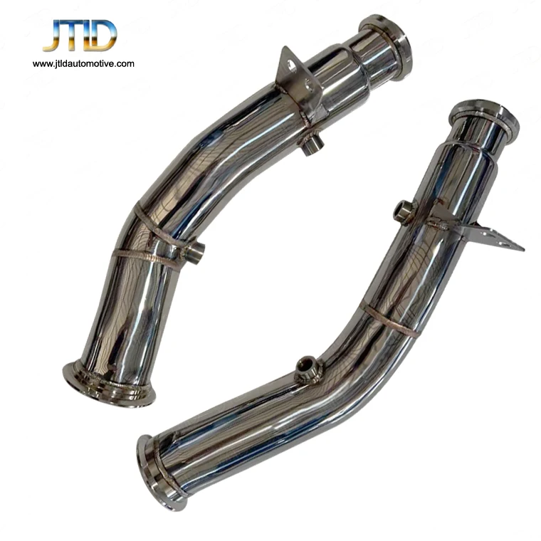 High flow straight decat exhaust downpipes for  c43 amg downpipe