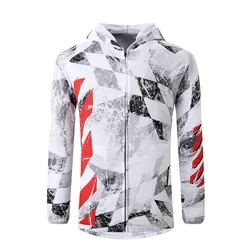 High-Quality Digital Printing Fishing Shirt Long Sleeve Custom Waterproof Fishing Shirts UV Protection Quick Dry Men's Hooded