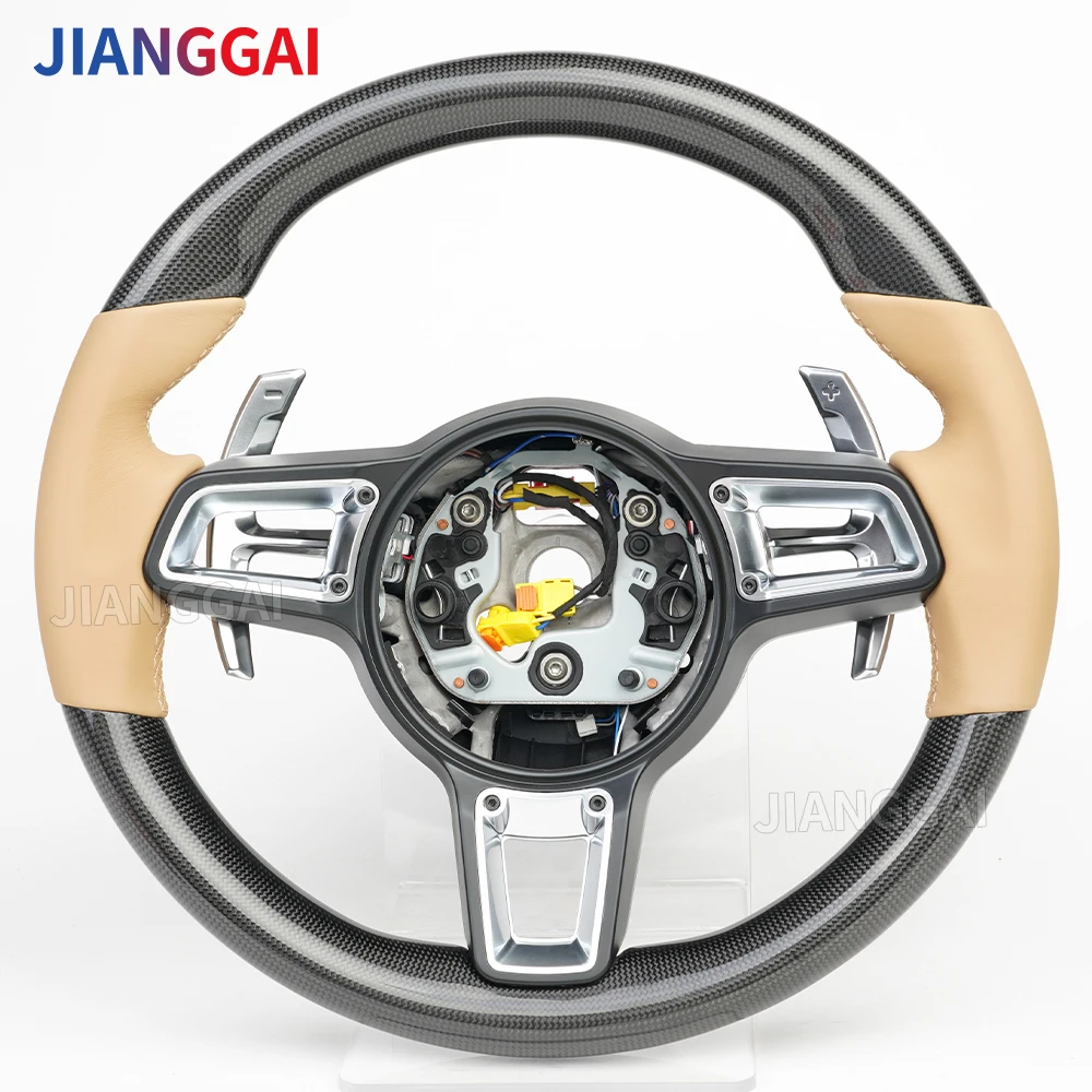 

Car Steering Wheel Assembly Custom Carbon Fiber Steering Wheel For Porsche Macan Panamera Cayenne 911 918 997 718