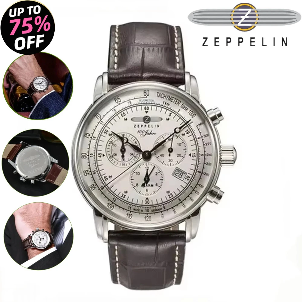 Fashion Zeppelin Airship Automatic Date Gift Commemorative Version Men\'s Retro Business Leisure Men\'s Watch