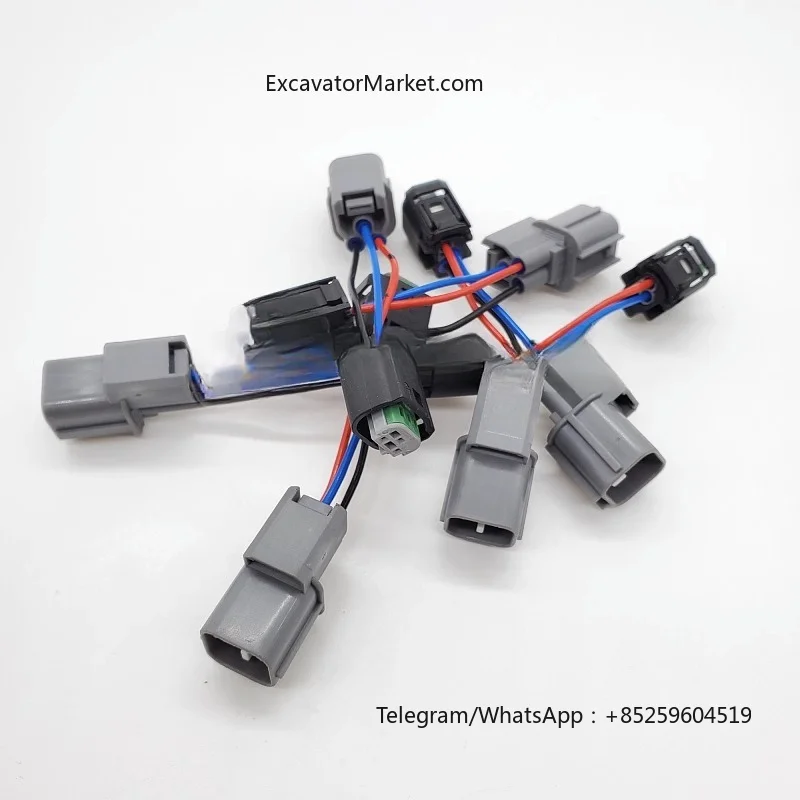 For Kobelco 200 210 230 330-6e Zhuan-6 High And Low Voltage Sensor Conversion Plug  Excavator Parts