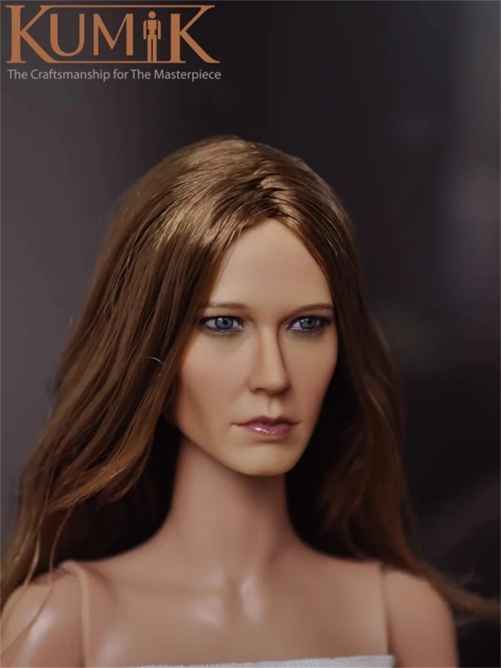 1/6 KUMIK KM15-9 Weibliche Schönheit Mädchen Kopf Sculpt Carving mit Lange Haare Spielzeug Modell Für 12 "TBL PH Action figur Sammeln DIY