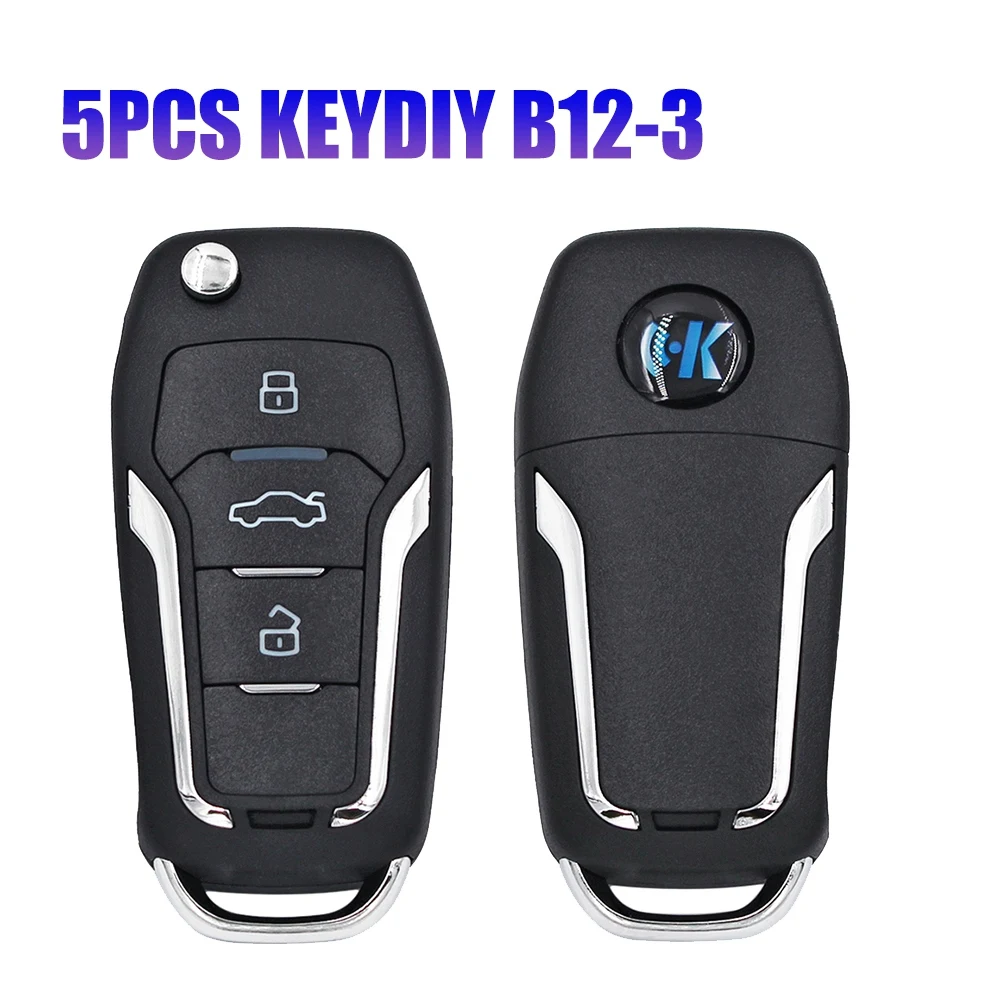 5Pcs/Lot KEYDIY B12-3 B-Series 3 Button Universal KD Remote Car Key for KD900 KD900+ URG200 KD-X2 Mini KD Programmer